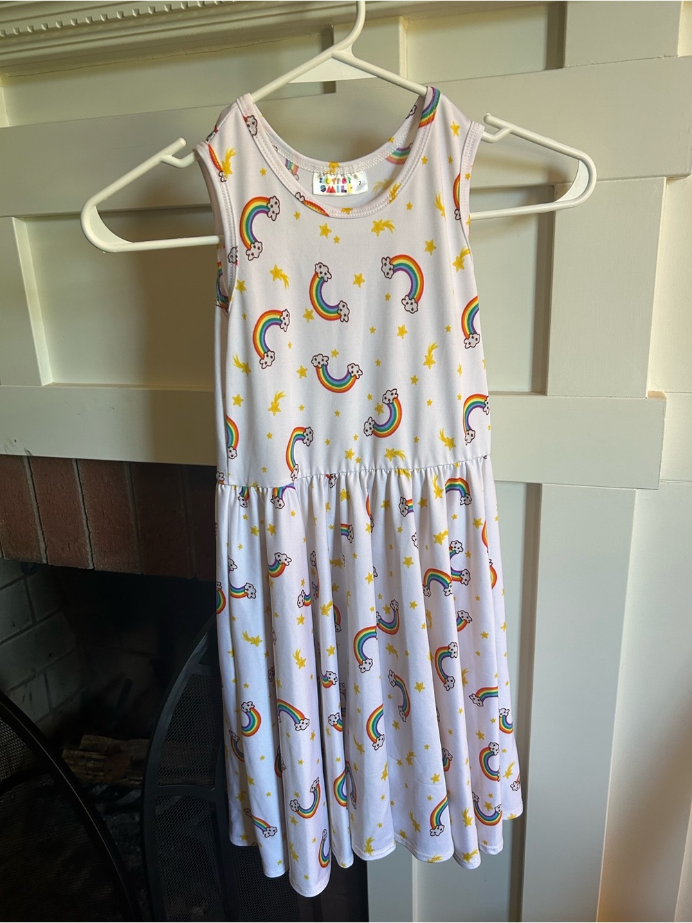 Dotdotsmile Rainbows and Shooting Stars Tank Dress Size 7